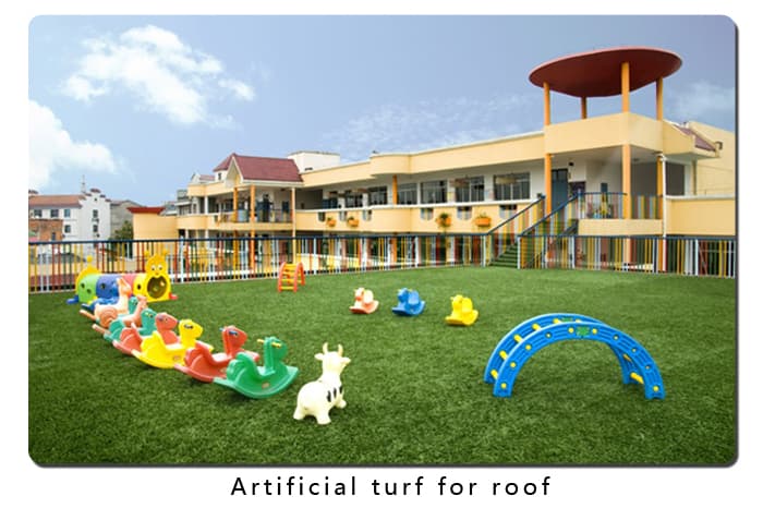 Artificial turf for roof