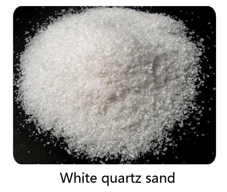 White quartz sand