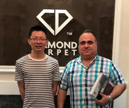 Client from Australia visited the Diamond Carpet