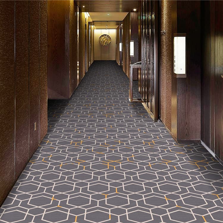  Wall To Wall Printed Hotel Corridor Carpet