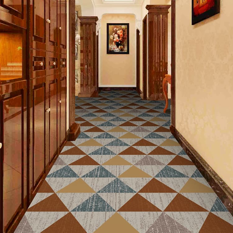 Fashion Wall To Wall Hotel Restaurant Floor Printed Carpet