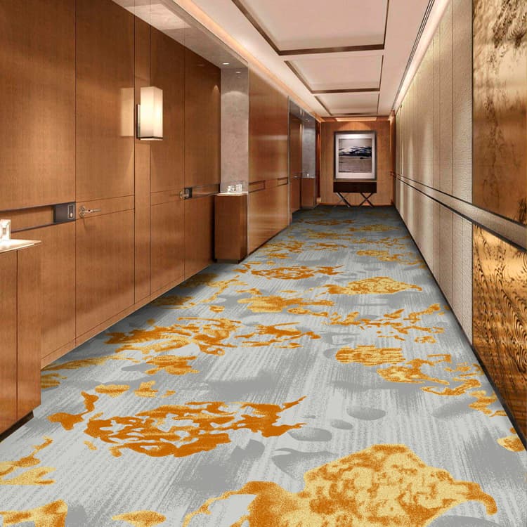 machine made broadloom hotel corridor carpet