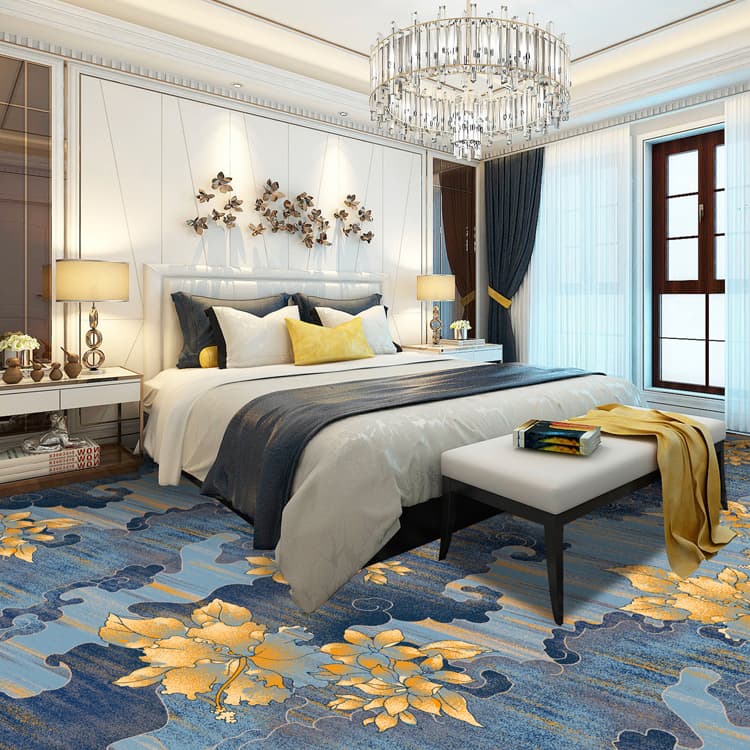 Luxury Style Decorative Printed Carpet Hotel Floor Carpet Roll