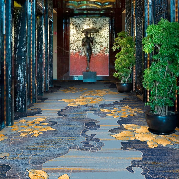 Luxury Style Decorative Printed Carpet Hotel Floor Carpet Roll