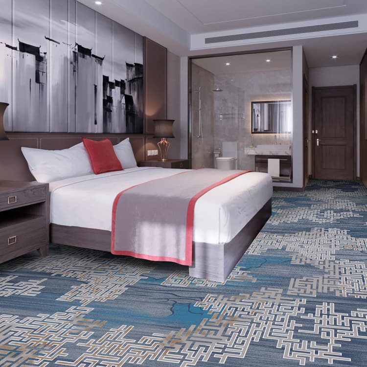 Printed Carpet Hotel Floor In Stock Carpet Roll