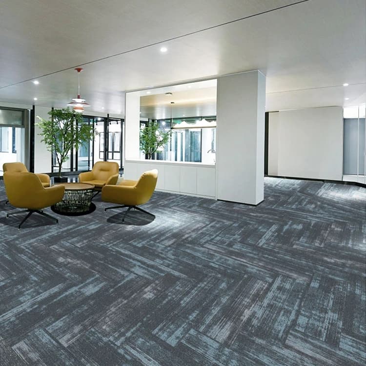 removable Printed Carpet Tiles 25x100 cm For Office Or Room Modular Carpet