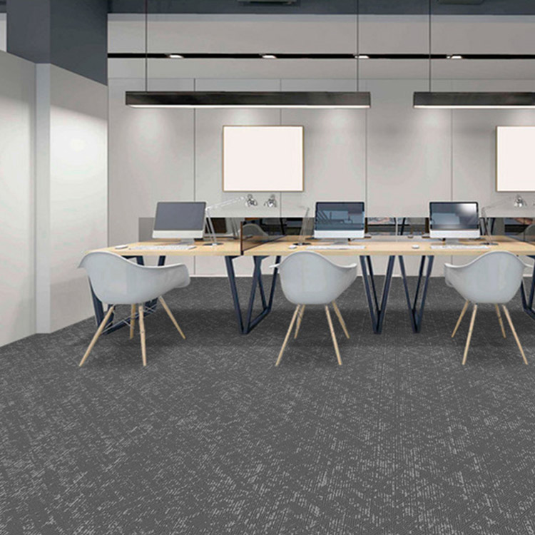 Plain Decoration Office Flooring 25*100Cm Carpet Tiles