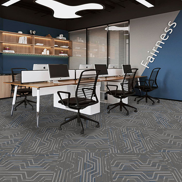 High Quality Luxury Carpet Tiles Office Commercial Carpet Tiles 50x50cm Squares Carpet Factory