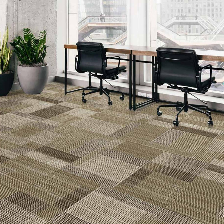 Fashion Design Loop Pile Polyamide Carpet Tiles