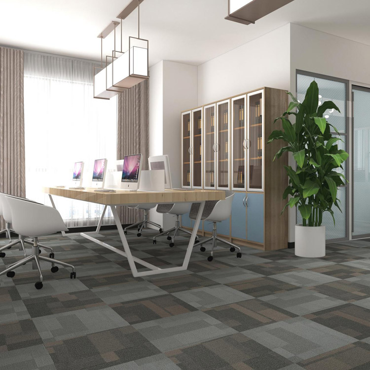 50*50cm Loop Pile PP Carpet Tile For Office Use