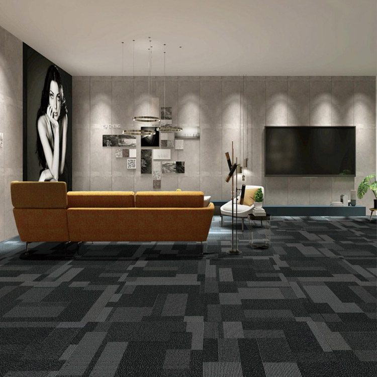 50*50cm Loop Pile PP Carpet Tile For Office Use