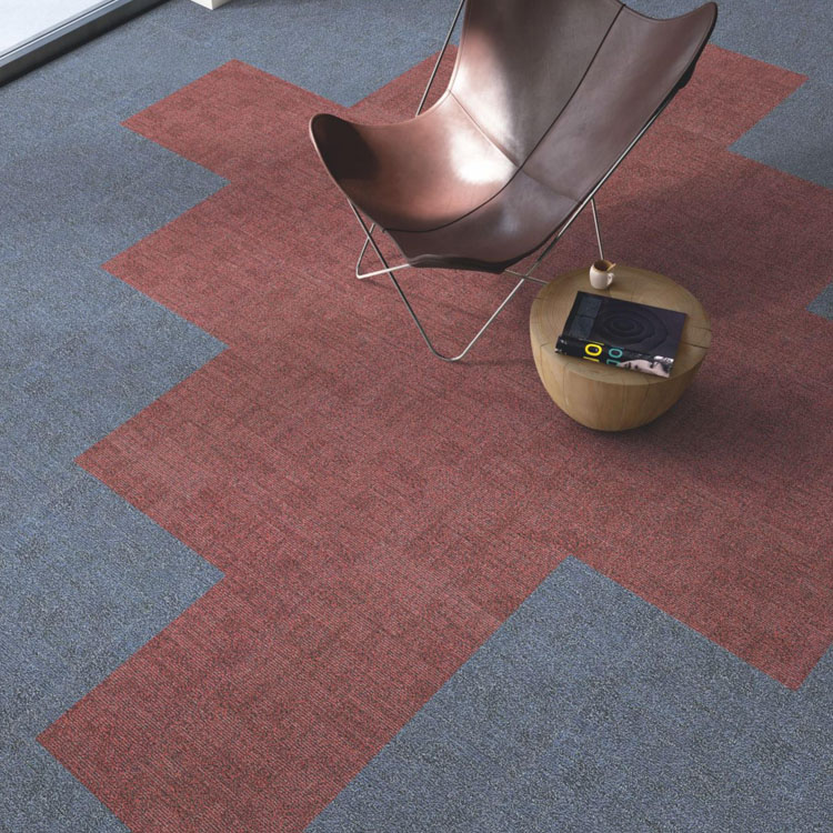 Commercial 50*50cm Loop Pile Nylon Carpet Tile