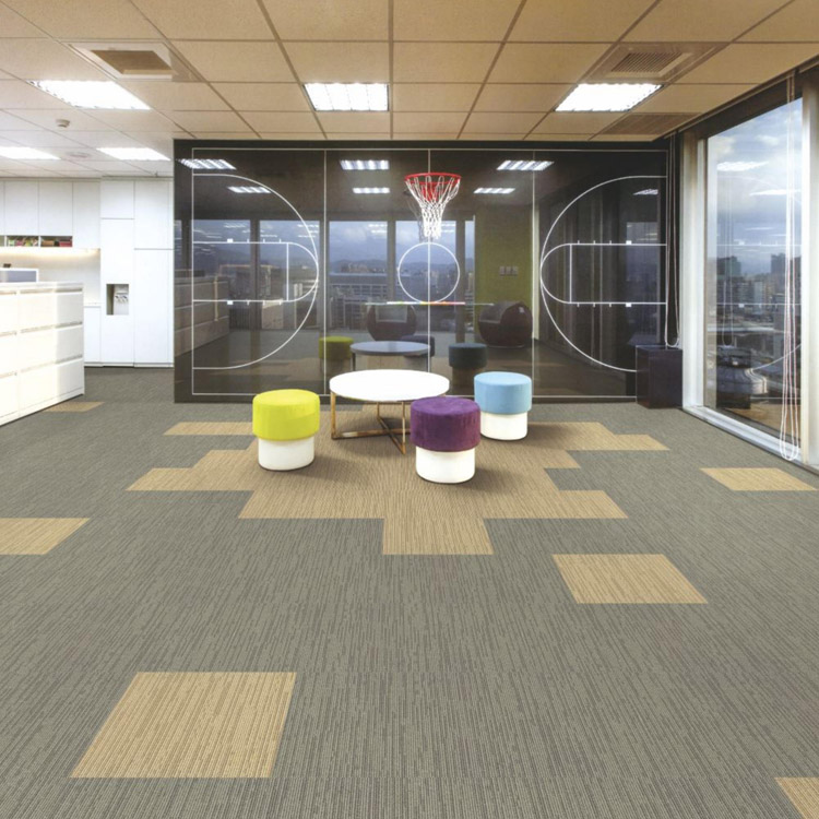Wholesale Commercial 50*50Cm Loop Pile Nylon Carpet Tile