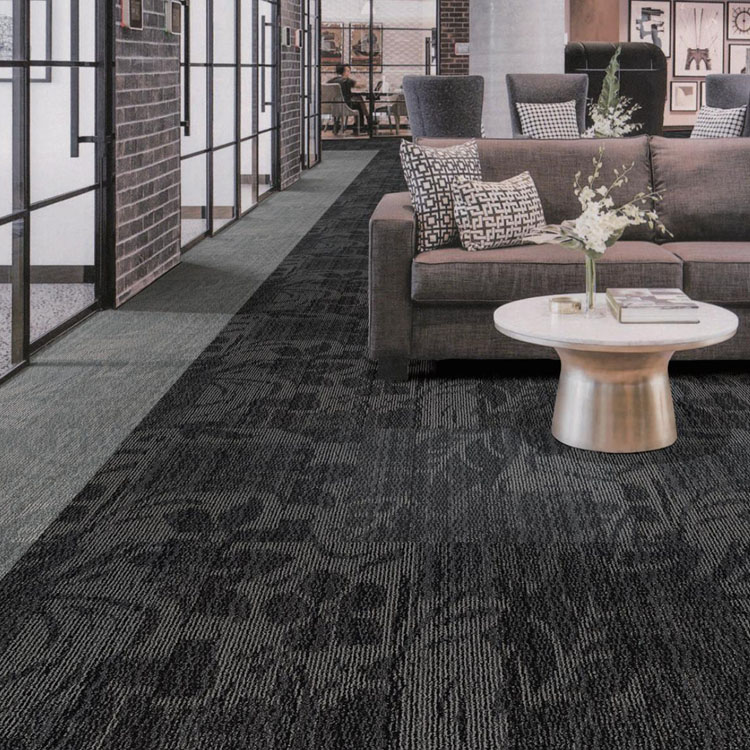 Custom Fireproof Modular Polyamide Carpet Tiles For Office