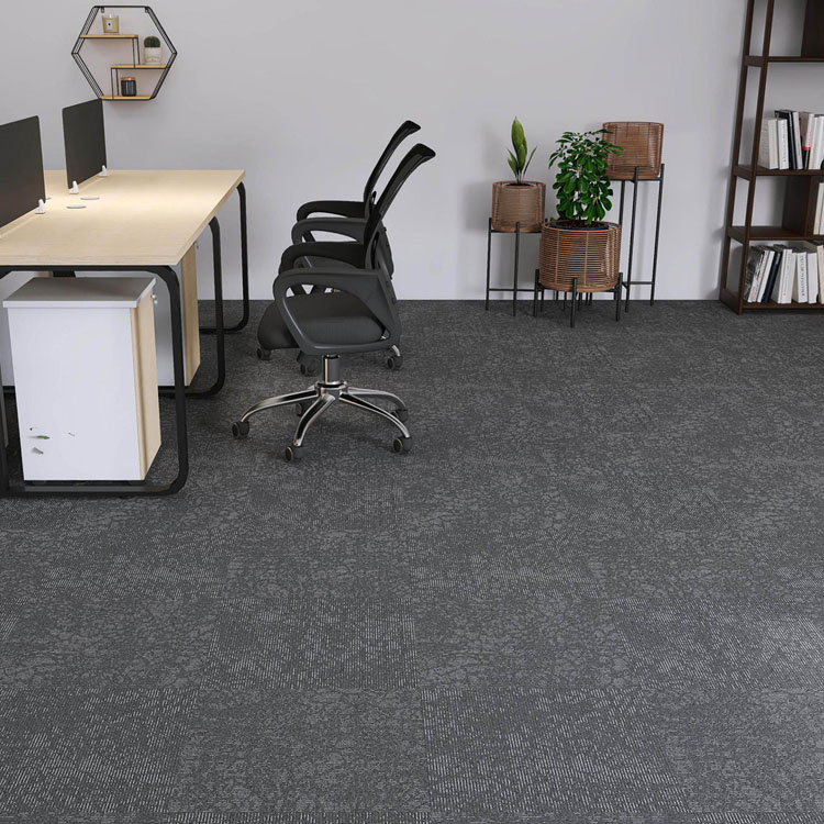 Commercial Polypropylene Office Textured Carpet Tiles