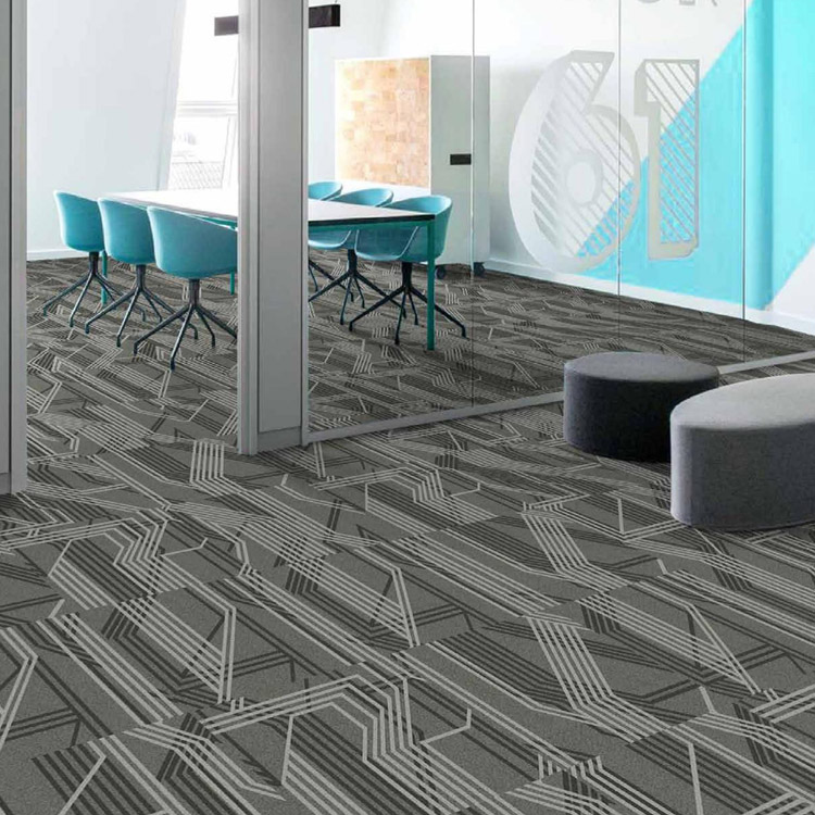 50*50Cm Loop Pile Carpet Tile For Office Use