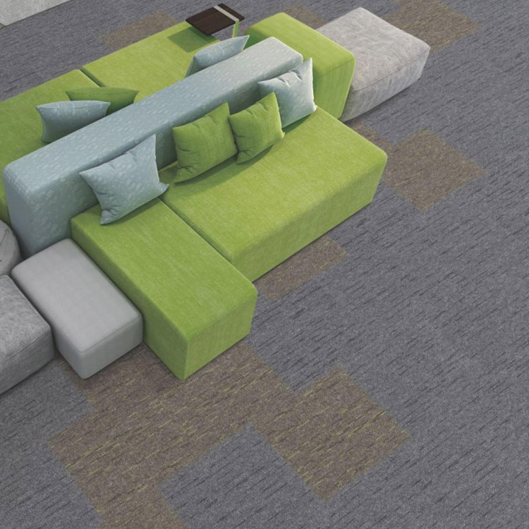 Polyamide Tufted Loop Pile Office Floor Carpet Tiles