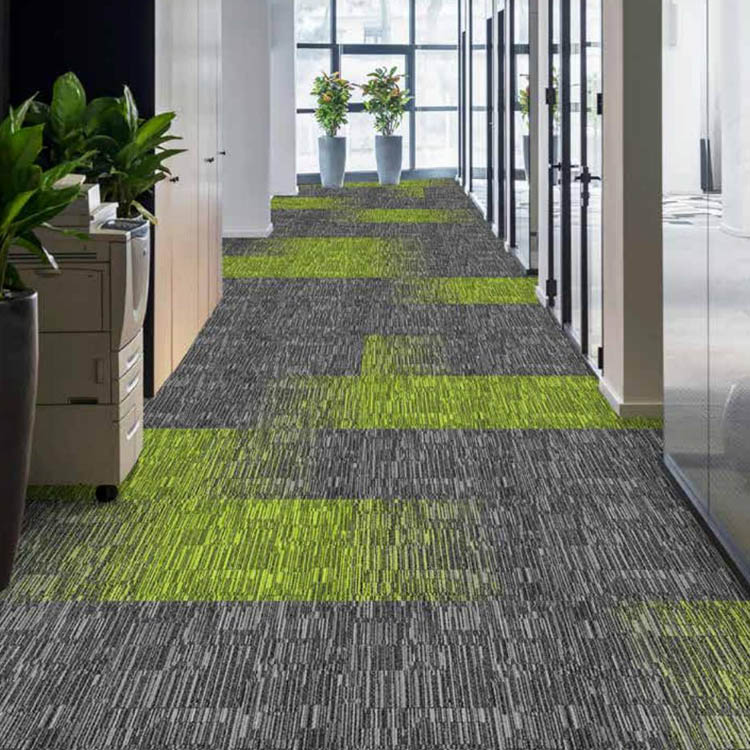 MR55 100% Nylon Fireproof Office Floor Carpet Tiles