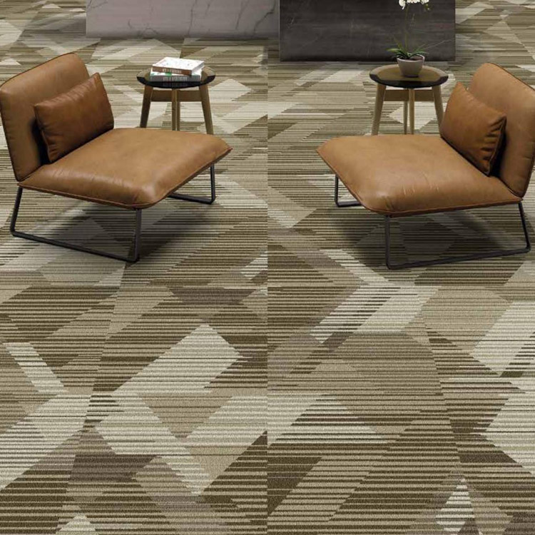 ST11 100% Nylon Office Floor High Definition Printing Carpet Tiles