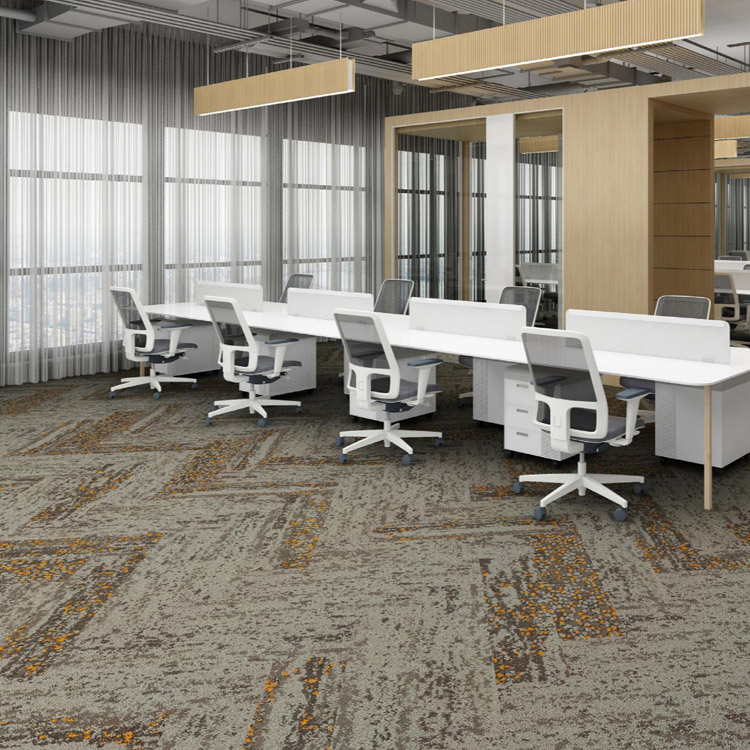 Commercial 25*100 Office Textured Carpet Tiles