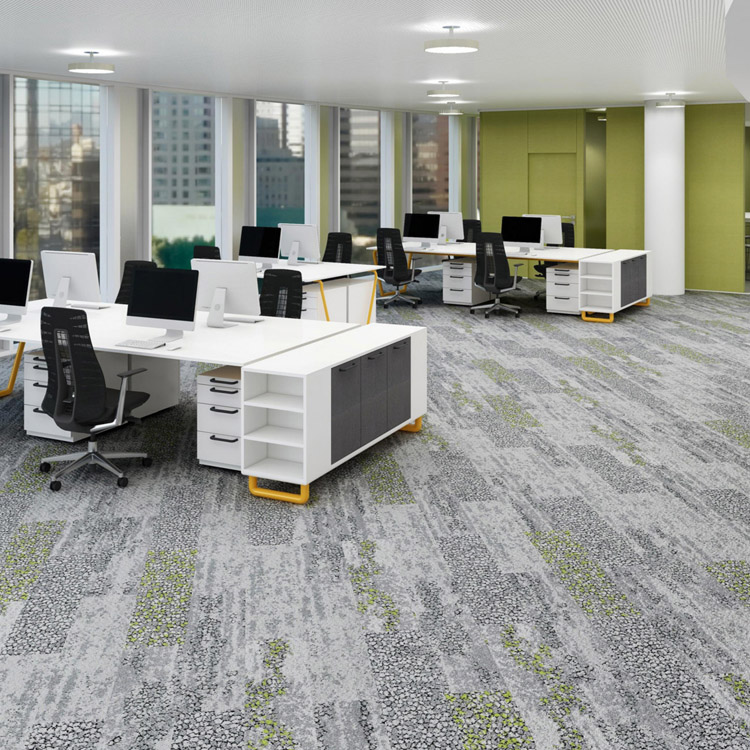 Commercial 25*100 Office Textured Carpet Tiles