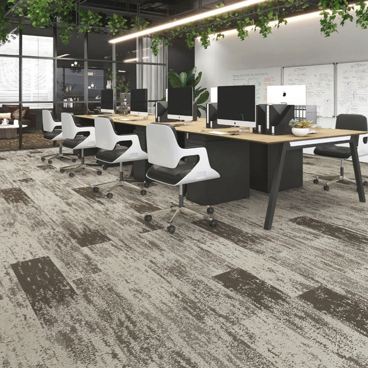 KELY Commercial Decoration 25X100CM Office Floor Carpet Tiles