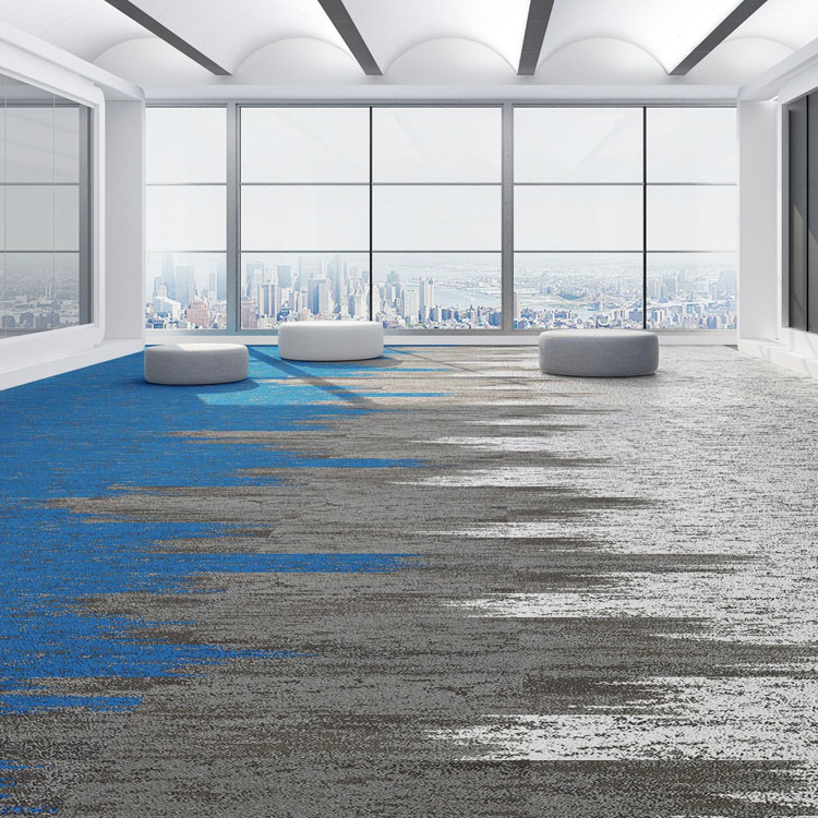 KELY Commercial Decoration 25X100CM Office Floor Carpet Tiles