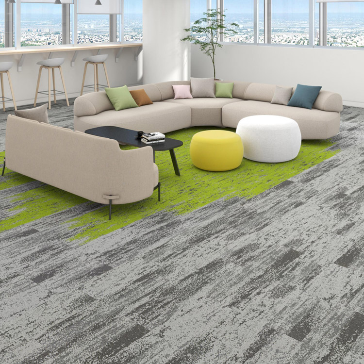 KELY Commercial Decoration 25X100CM Office Floor Carpet Tiles