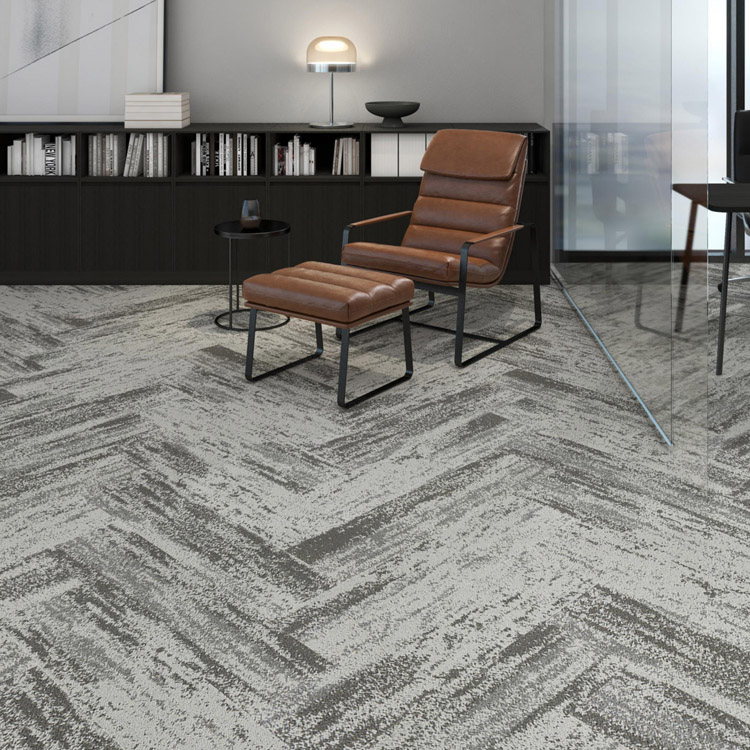 KELY Commercial Decoration 25X100CM Office Floor Carpet Tiles